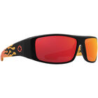 LOGAN, Matte Black Orange Flames-Happy Gray Green with Red Mirror, hi-res image number null